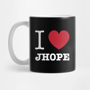 I love BTS Jhope Jung Hoseok typography Morcaworks Mug